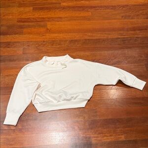 STYLUS Off-White Women's Cowl Neck Sweater